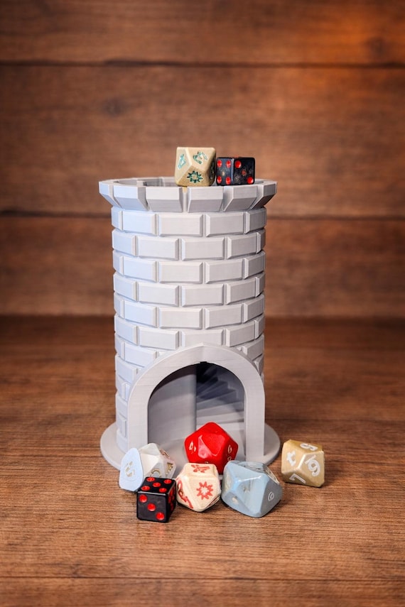 Medieval castle dice tower