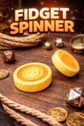 Orbit fidget spinner in bright two-tone finish