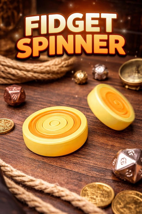Orbit fidget spinner in bright two-tone finish